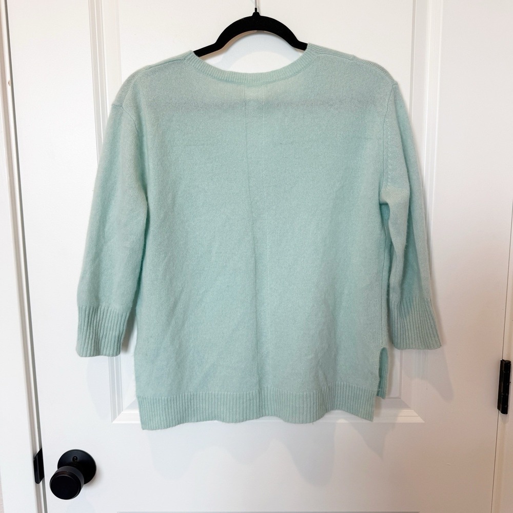 Anthropologie Womens Blue Cashmere Sweater Size X Small Capsule Timeless Soft - Picture 3 of 7